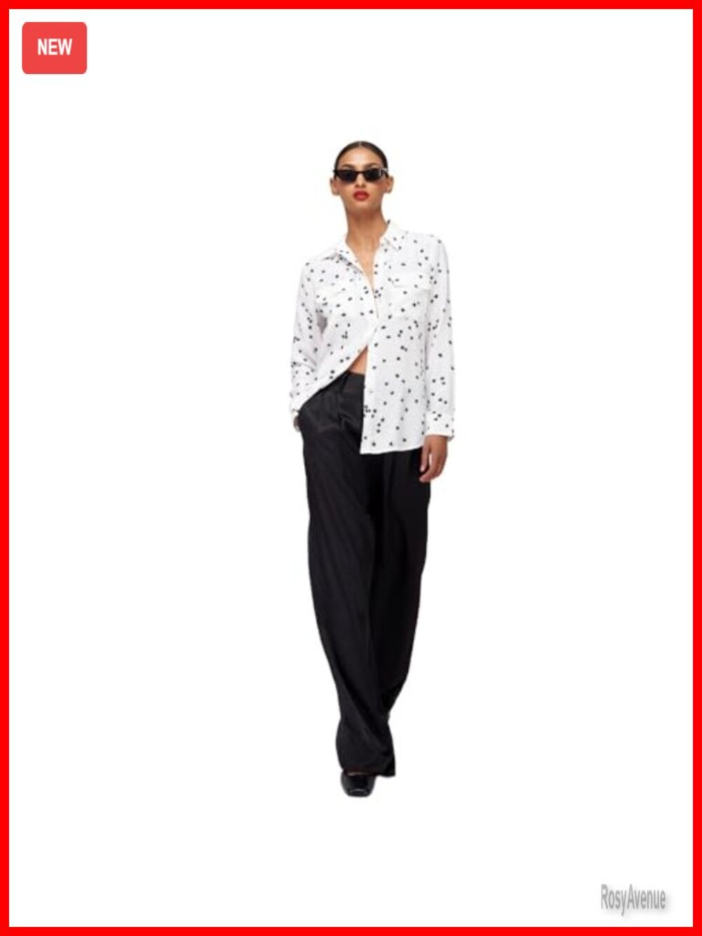 Silk Button Down Blouse Long Sleeve Collared Tuxedo Shirt Work